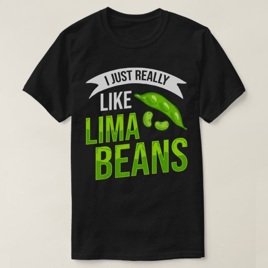 Lima Beans Plant Growing Planting Tシャツ (デザイン正面)