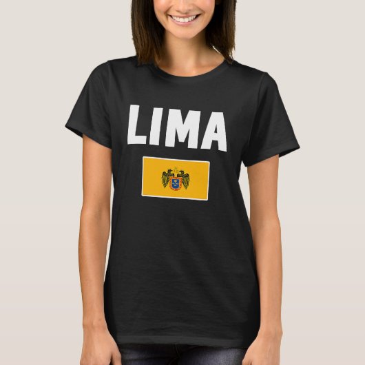 Lima Flag souvenir Peru Tシャツ (正面)