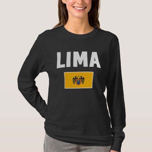 Lima Flag souvenir Peru Tシャツ (正面)