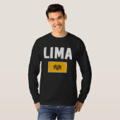 Lima Flag souvenir Peru Tシャツ (正面フル)