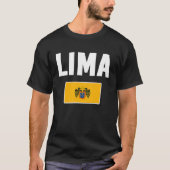 Lima Flag souvenir Peru Tシャツ (正面)