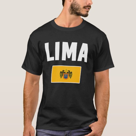 Lima Flag souvenir Peru Tシャツ (正面)