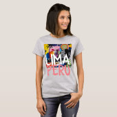 Lima Peru、グラフィティクール・ムラル・シャツ、W Tシャツ (正面フル)