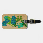 Limahuliの庭のハワイのサーフボードの荷物のラベル ラゲッジタグ (正面横)