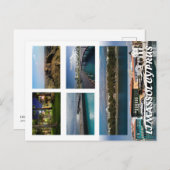 Limassolキプロス葉書きシティ都市夜モダンp ポストカード (正面/裏面)