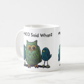 LimbBirdsの黒11のozの信号器のマグ マグカップ (正面左)