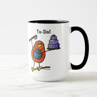 LimbBirdsの黒15のozの信号器のマグ マグカップ