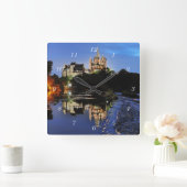 Limburg Dom zur blauen Stunde スクエア壁時計 (ホーム)