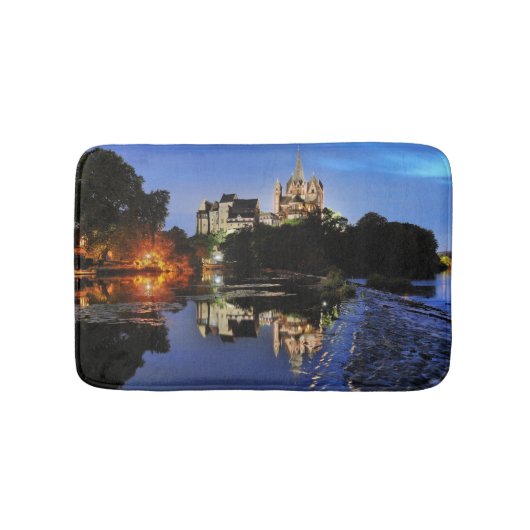 Limburg Dom zur blauen Stunde バスマット (正面)