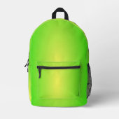 Lime プリントバックパック (正面)