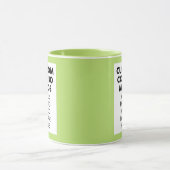 Lime 4:6 Portrait Frame 2 x Photo Custom Combo マグカップ (中央)