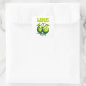 Lime All Yours Funny Punny Valentine スクエアシール (バッグ)