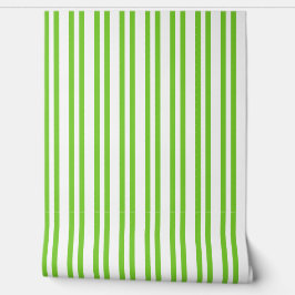 Lime Citrus Vertical Stripe Wallpaper 壁紙