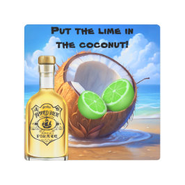 Lime, Coconut and Rum Metal Wall Art メタルプリント