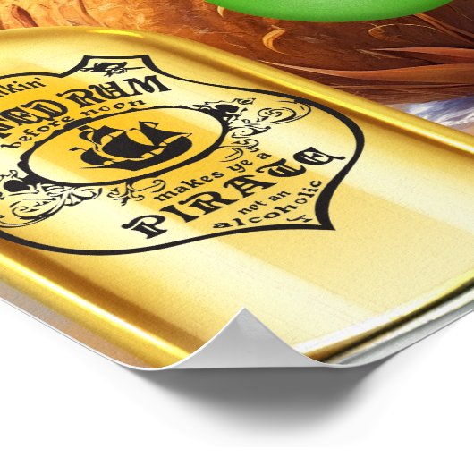 Lime, Coconut and Rum Poster ポスター (角)