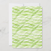 Lime Green Abstract bridal shower 招待状 (裏面)