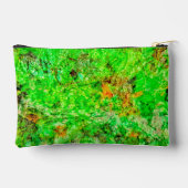 Lime green abstract Cut Sew Bag,Deep green delight アクセサリーポーチ (裏面)