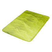 Lime Green Abstract Ethereal Flowing バスマット (アングル)
