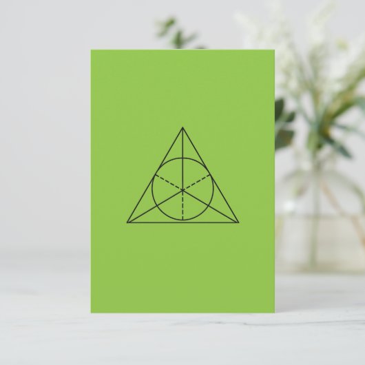 Lime Green Abstract Wallpaper | Minimal Design エンクロージャーカード (スタンド正面)
