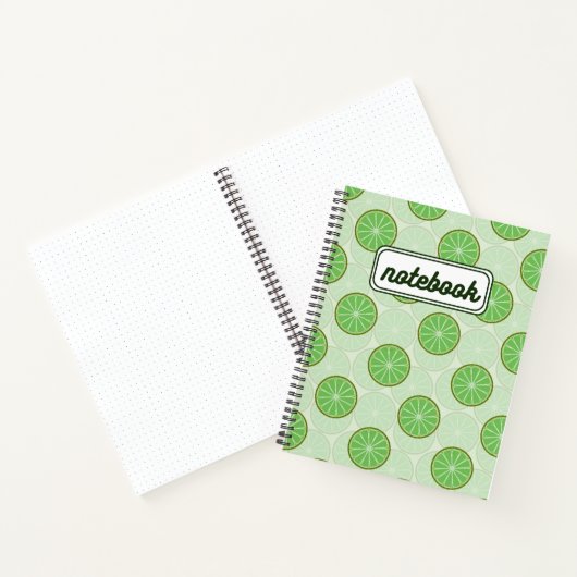 Lime Green Aesthetic Notebook ノートブック (内部)