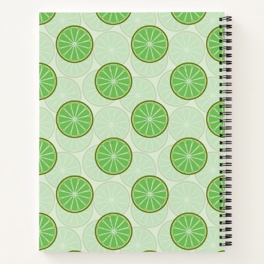 Lime Green Aesthetic Notebook ノートブック (裏面)