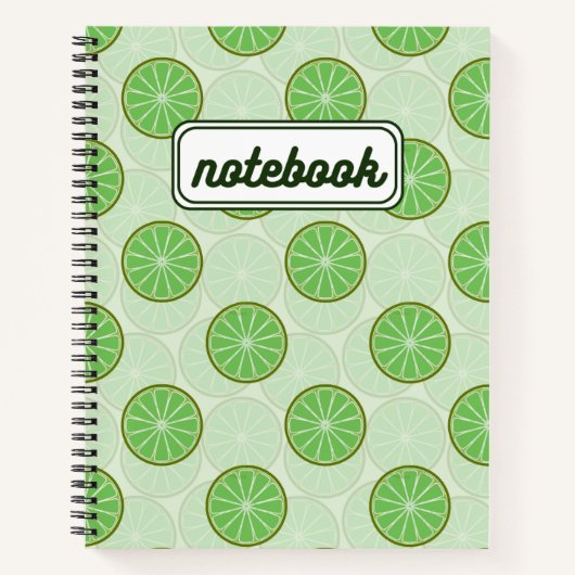Lime Green Aesthetic Notebook ノートブック (正面)