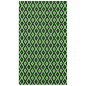 Lime green and black diamond pattern テーブルクロス (正面)