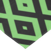 Lime green and black diamond pattern テーブルクロス (アングル)