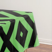 Lime green and black diamond pattern テーブルクロス (インサイチュ)