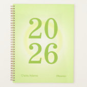 Lime Green Aura Big Year Planner プランナー手帳 (正面)