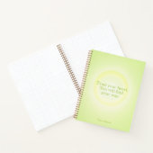 Lime Green Aura Message Notebook ノートブック (内部)