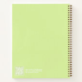 Lime Green Aura Message Notebook ノートブック (裏面)