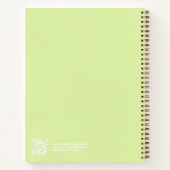 Lime Green Aura Swatch Angel Number Notebook ノートブック (裏面)