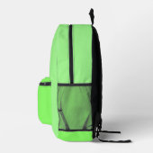 Lime Green Backpack プリントバックパック (右)