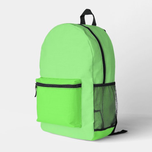 Lime Green Backpack プリントバックパック (裏面右端)
