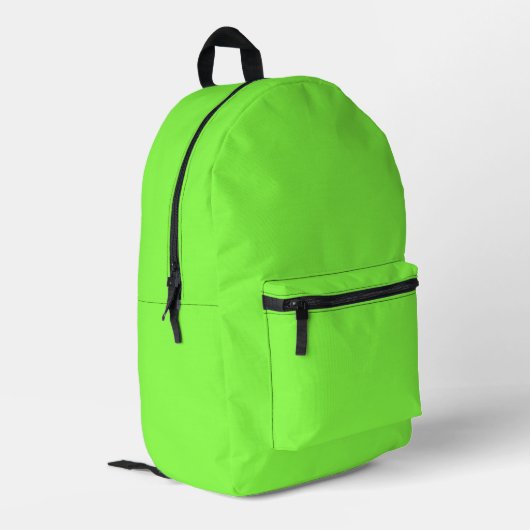 LIME Green Backpack  プリントバックパック (裏面左端)