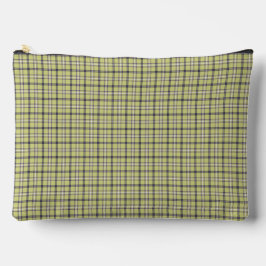 Lime Green Blue Plaid Classic Pattern Retro アクセサリーポーチ