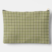 Lime Green Blue Plaid Classic Pattern Retro アクセサリーポーチ (裏面)