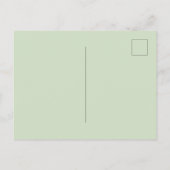 Lime Green Dragonfly ポストカード (裏面)