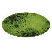 Lime Green Grunge with Black Accents カッティングボード (角)