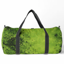 Lime Green Grunge with Black Accents