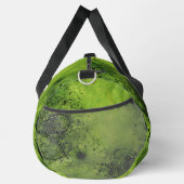 Lime Green Grunge with Black Accents ダッフルバッグ (右)