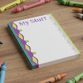 Lime Green Hearts With Purple ポストイット