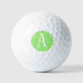 Lime Green Initial Golf Balls ゴルフボール