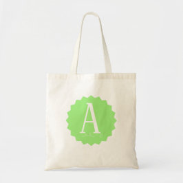 Lime Green Initial Tote Bag トートバッグ
