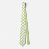 Lime Green Jumbo Polka Dots Custom Necktie ネクタイ (正面)