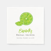 Lime Green Main Squeeze Bridal Shower Paper Napkin スタンダードカクテルナプキン (正面)