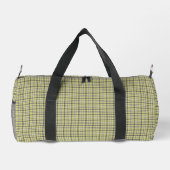 Lime Green Plaid Classic Pattern Retro ダッフルバッグ (裏面)