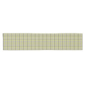 Lime Green Plaid Classic Pattern Table Runner ショートテーブルランナー (横)