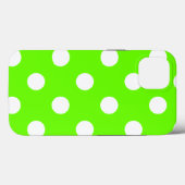Lime green polka dots Case-Mate iPhoneケース (裏面 (横))